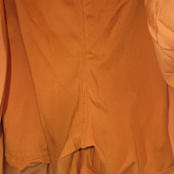 Skirt Size Large Womens Orange Athletic Gym Training Skirts Athleisure Workout - Picture 10 of 11